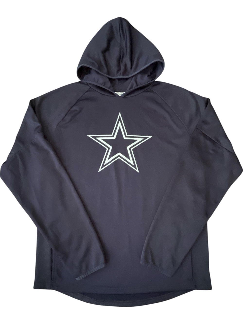 Dallas Cowboys Women's Pullover Hoodie Sweatshirt Navy Blue Star Logo Size L